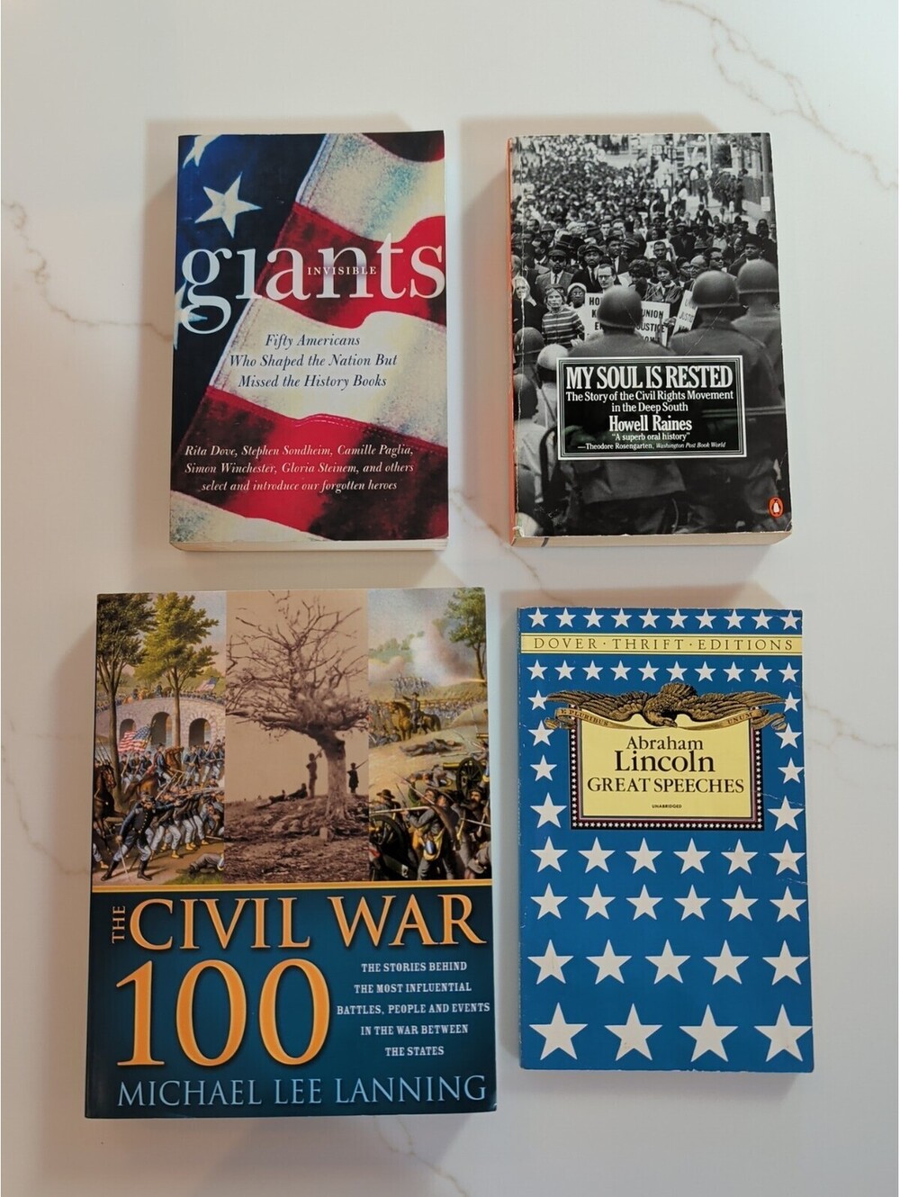 American History 4 Book Lot Civil War Civil Rights Lincoln Homeschool Education